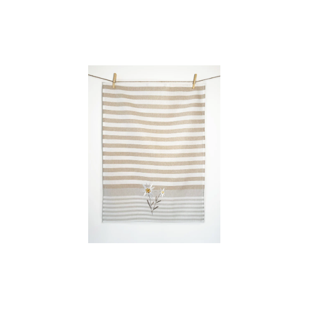 Viskestykke, Edelweiss, 50x70cm, Hr/Bomuld