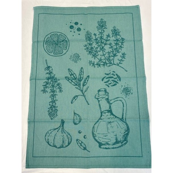 Viskestykke, Roots, Gr�n, 50x70cm, Bomuld, Lasa
