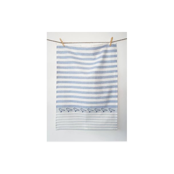 Viskestykke, Mger, mange p rkke, 50x70cm, Hr/Bomuld