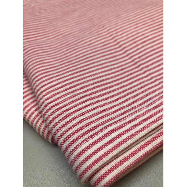 Viskestykke 50x70cm bomuld, Hvid/Pink striber