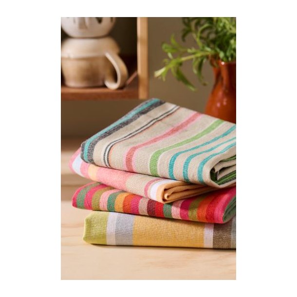 Viskestykke m/multifarvede striber, B: 50 L: 70, Ib Laursen