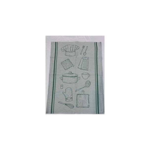 Viskestykke, Atelier, Gr�n, 50x70cm, Bomuld, Lasa