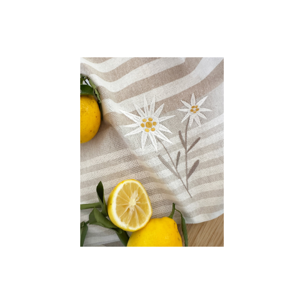 Viskestykke, Edelweiss, 50x70cm, Hr/Bomuld