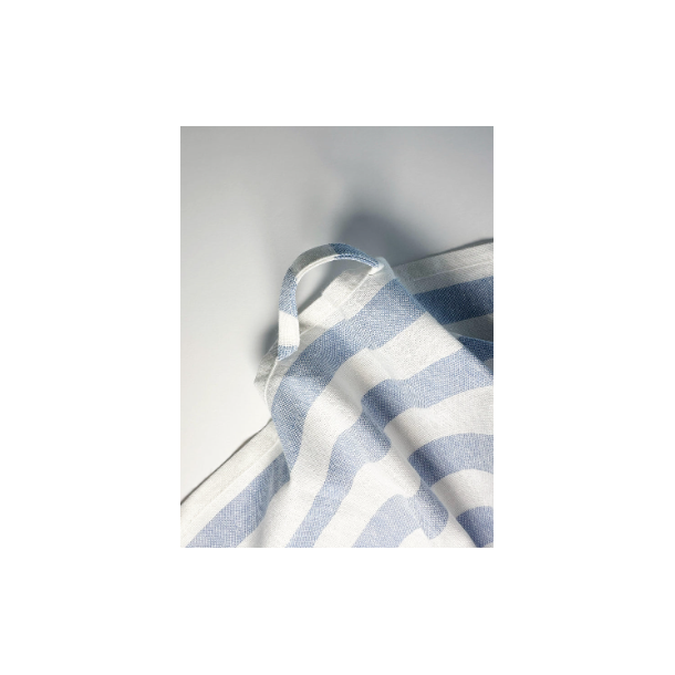 Viskestykke, M/ Broderi af 6 Fisk, 50x70cm, Hr/Bomuld