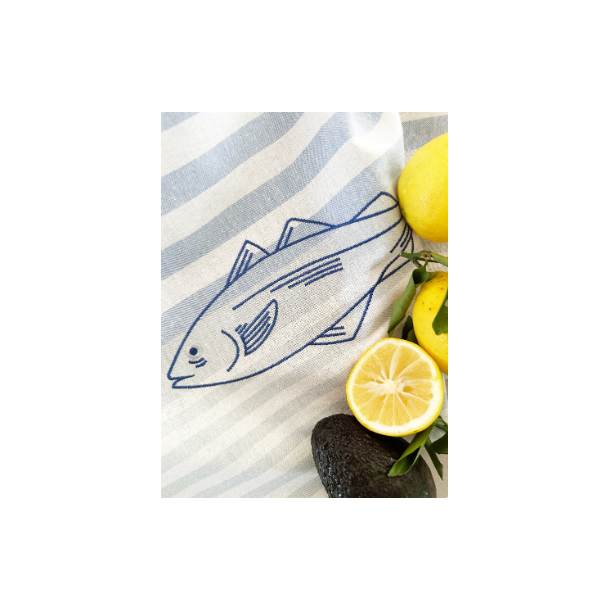 Viskestykke, Laks, 50x70cm, Hr/Bomuld