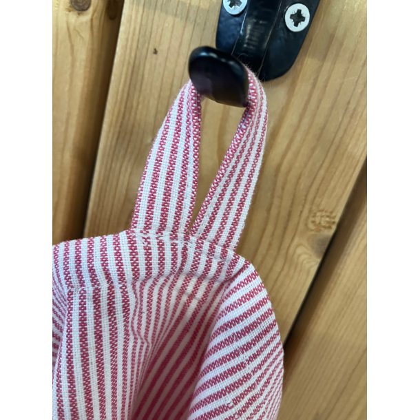 Viskestykke 50x70cm bomuld, Hvid/Pink striber