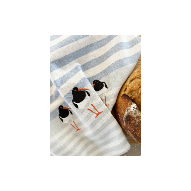 Viskestykke, Strandskade, 50x70cm, Hr/Bomuld