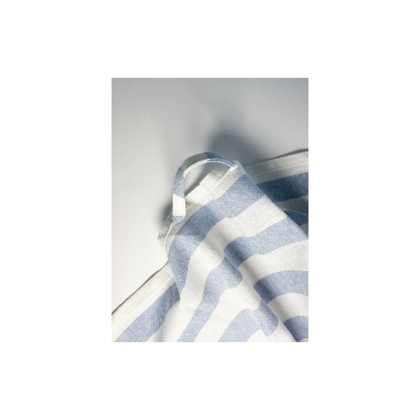 Viskestykke, M/ Broderi af Sejlbde p rkke, 50x70cm, Hr/Bomuld